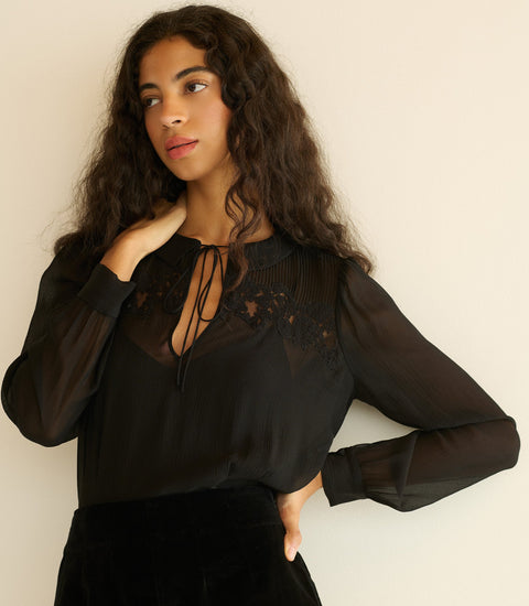LIORA TOP -- BLACK