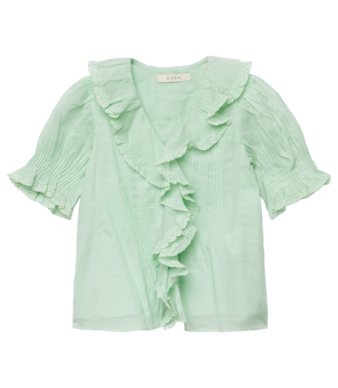 LITTLE HENRI TOP -- SEAFOAM