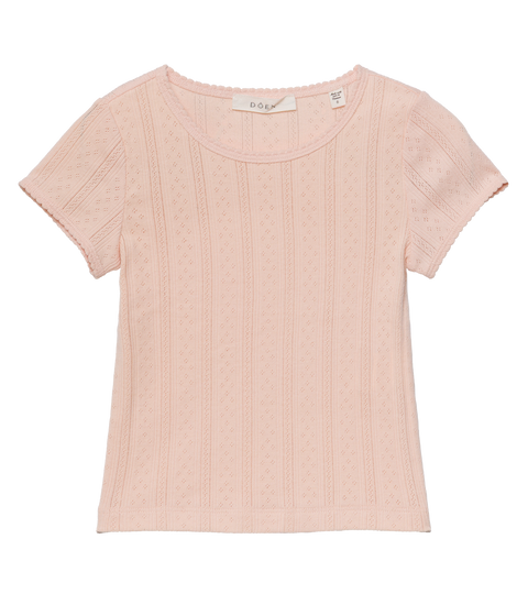 LITTLE VIVI TEE -- PEACH SORBET