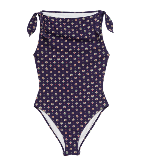 MALTA MAILLOT -- NAVY CADIZ FOULARD