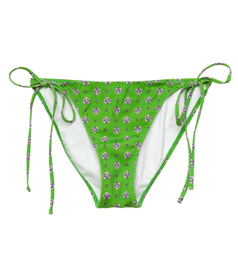 POSITANO BIKINI BOTTOM -- VERT CADIZ FOULARD
