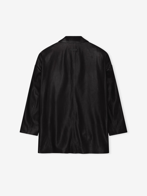 Leather Relaxed Blazer