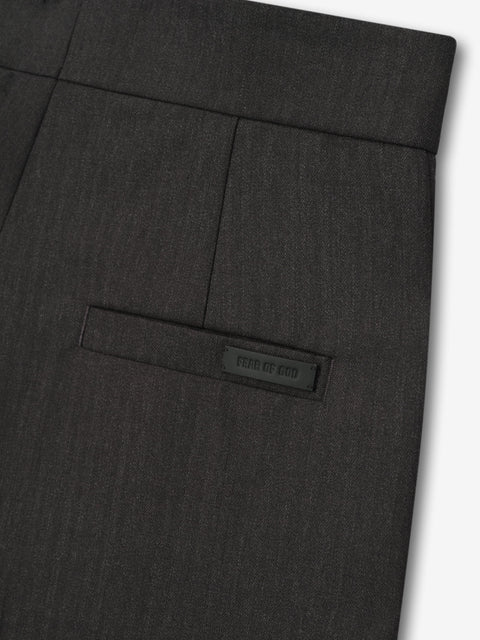 Wool Straight Leg Trouser